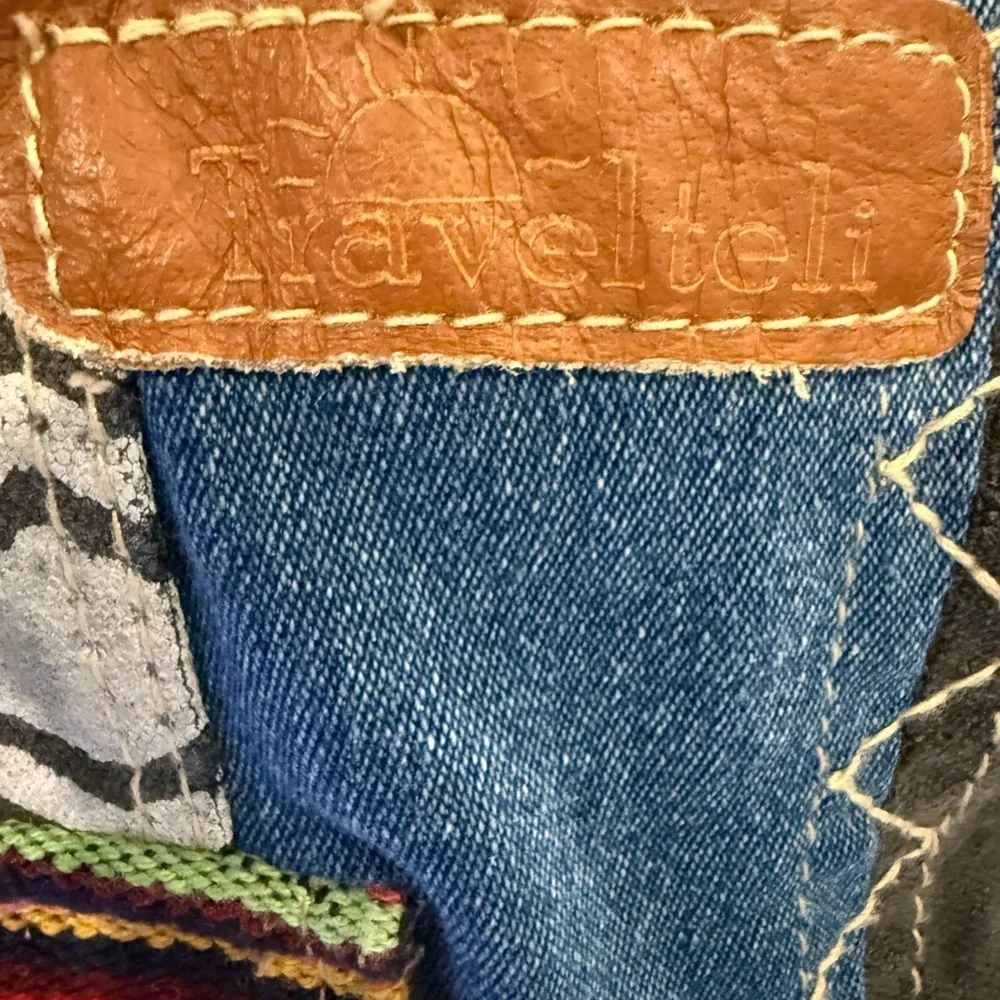 Boho Patchwork Crossbody Tote in Multicolor